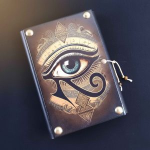 Fichário com capa em madeira A5 Horus 01