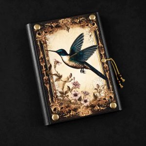 Fichário com capa em madeira A5 Colibri 01